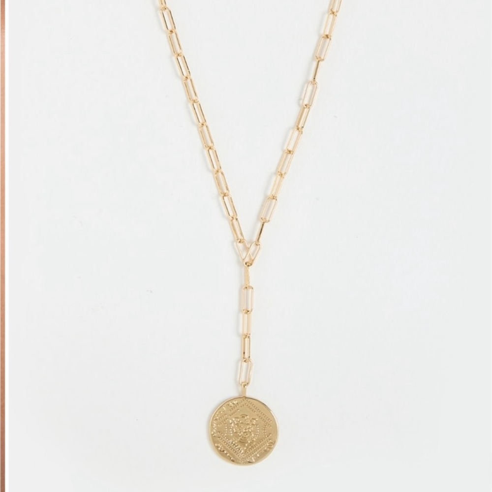Gorjana Ana Gold Coin Pendant Necklace